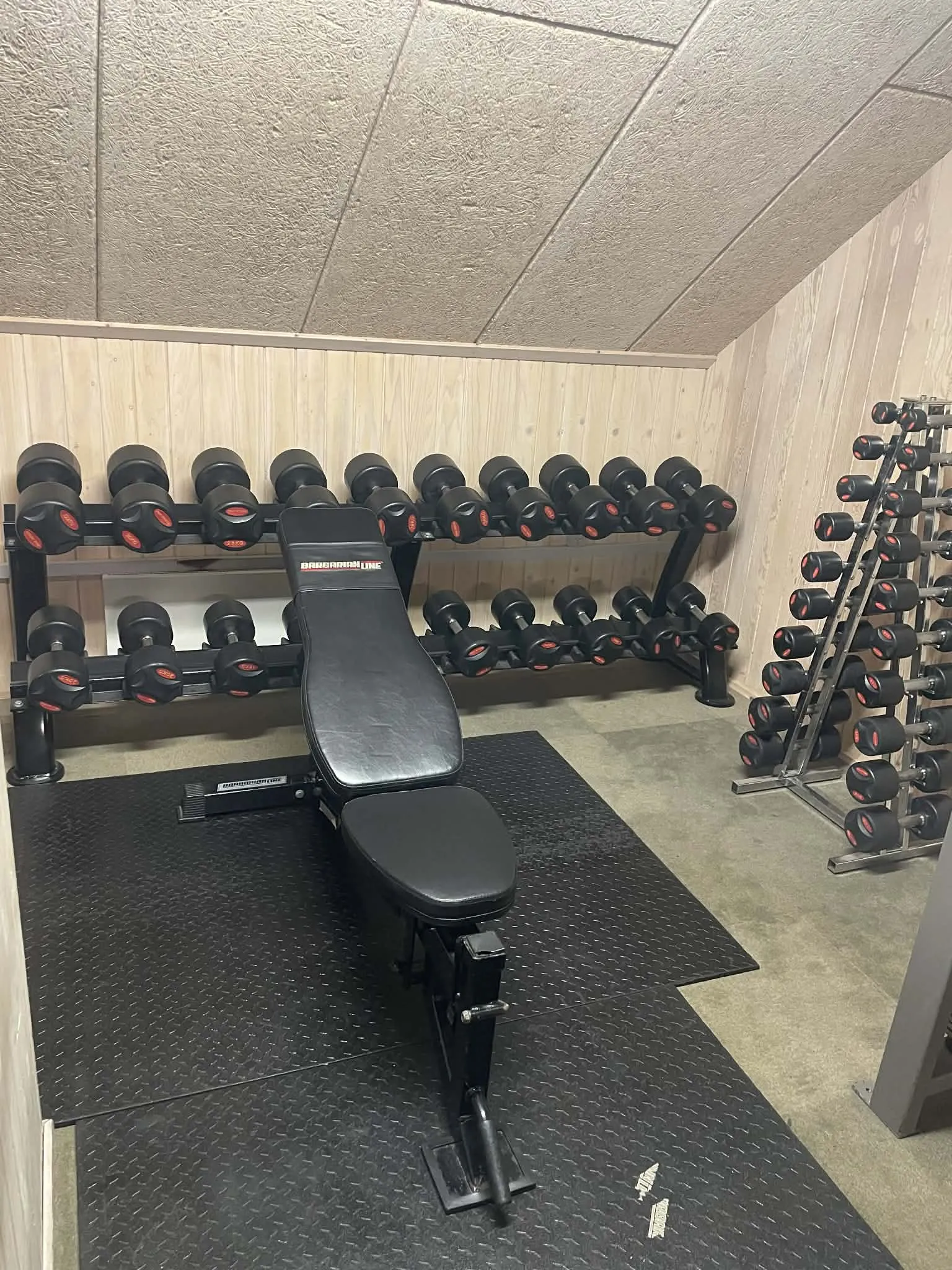 Håndvægte i forskellige størrelser