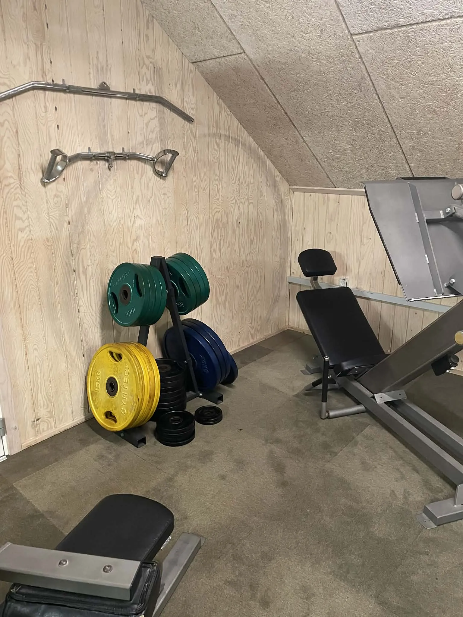 Benpres og vægtskiver